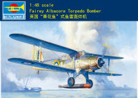 ทรัมเป็ตเตอร์1/48 02880 Fairey Albacore ชุดสร้างชุดประกอบโมเดล