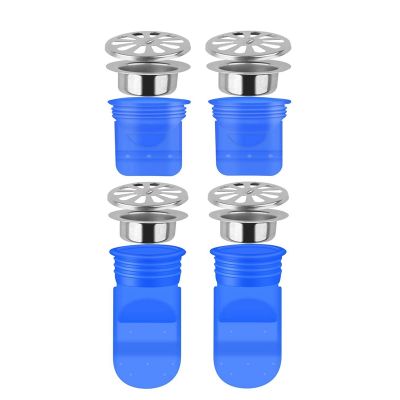 Drain Backflow Preventer 4 Pack, One Way Valve For Pipes Tubes In Toilet Bathroom Floor Drain Seal Resist Smell And Bugs, 1.97 inch Silicone