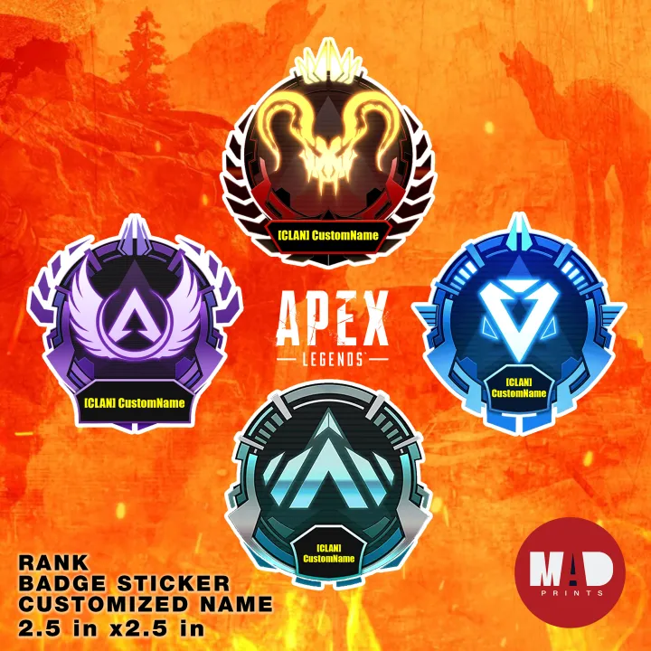 APEX Legends Rank Badge Waterproof Sticker Personalized Lazada PH