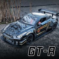 โมเดลรถยนต์ Nissan GTR สเกล 1:24 ของเล่นสําหรับเด็กผู้ชาย ของขวัญวันเกิด