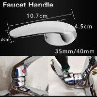 [A TOOL] Chrome PlatedHandle Switchfaucet Handle Replacement For 40 Mm/35Mm CartridgeFaucet Bathroom Kitchen