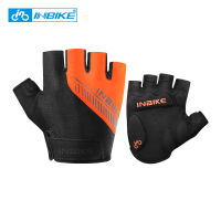 INBIKE Half Finger ขี่จักรยานถุงมือ Breathable เบาะรองนั่งสบายฤดูร้อนถุงมือจักรยาน Anti-Slip Gel Pad จักรยานเสือหมอบถุงมือฟิตเนส BH008