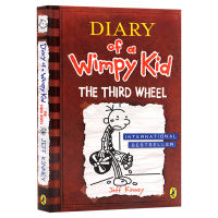 English original Kids Diary 7 Diary of a Wimpy Kid The Third Wheel crying bag Diary childrens picture story book cartoon childrens literature original English book English version