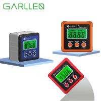 GARLLEN Precision Digital Inclinometer Protractor Electronic Goniometer 4*90 Degree Magnetic Base Digital Angle Finder Bevel Box