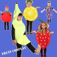 2022NEW Fruit Cosplay For Kids Boys Girls Halloween Costumes Purim Carnival Tomato Lemon Strawberry Banana Watermelon Apple