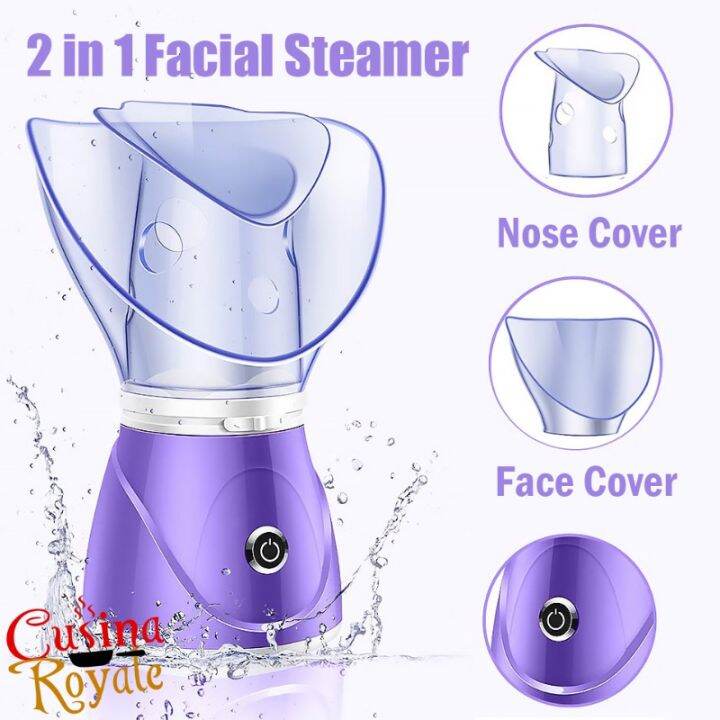 ⊿Facial Steamer Open Pore Salt Steam Inhaler for SuobTuob 5 in 1