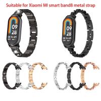 ๑♕❈ Strap For Xiaomi Mi 8 Strap Miband 8 Metal Wristbands For Xiaomi Mi Band 8 Bracelet Stainless Steel Watchband Accessories