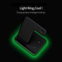 3 In 1 Magnetic Wireless Charger Stand 15W Fast Wireless Charging Station For Samsung Xiaomi Mi Huawei For Iphone Apple Watch