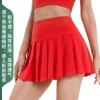 [COD] lulu anti-light running sports quick-drying fitness yoga tennis pleated badminton golf