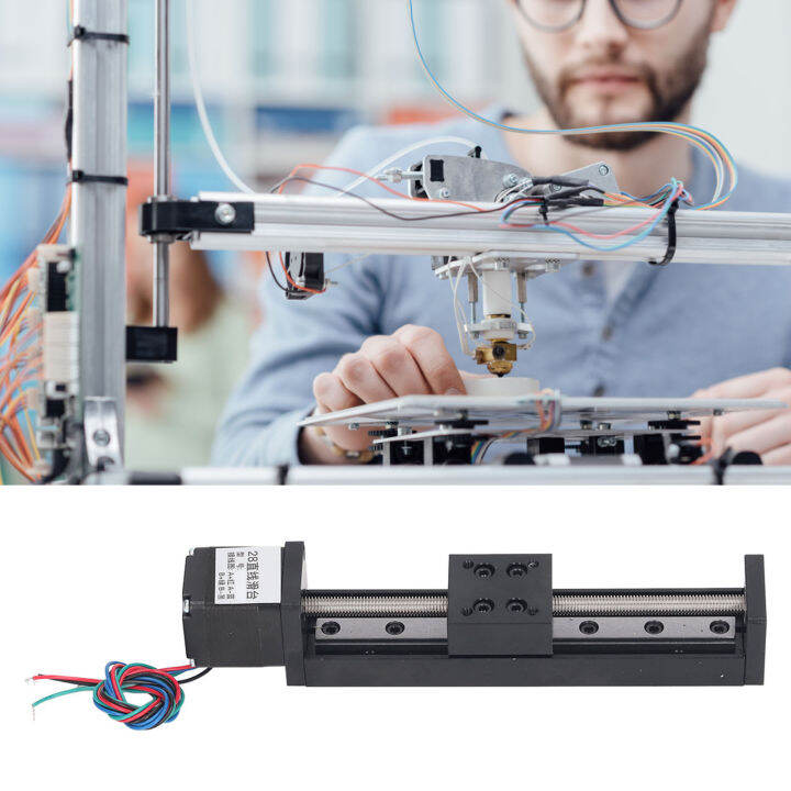 linear-motion-stage-100-มม-ค่าสัมประสิทธิ์แรงเสียดทานต่ำตารางสไลด์เชิงเส้นความจุโหลดขนาดใหญ่สำหรับการพิมพ์-3d