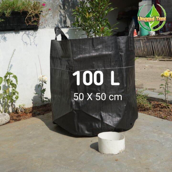 Planter Bag Ukuran 50x50cm Pot Tanaman Buah Kapasitas 100l Lazada