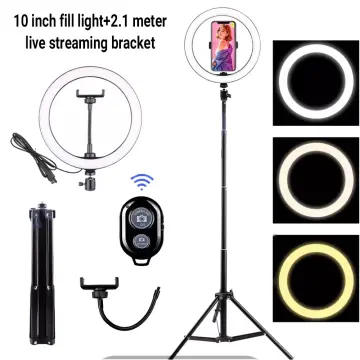 RGB Black Ring Light 38cm With 7ft Stand