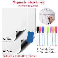 2 Pcs Magnetic Whiteboard Month Week Planner Calendar Fridge Stickers Kids Drawing Board Dry Erase White Board Message Board