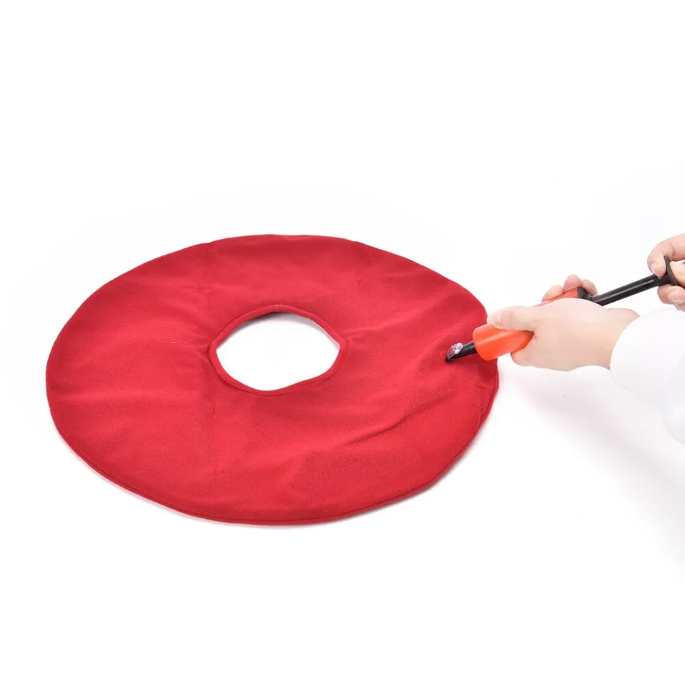 New Vinyl Seat Cushion Medical Hemorrhoid Pillow Sitting Donut Massage  Pillow Inflatable Round Cushion