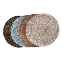 Rattan Placemat 30cm Round 1pc. / ที่รองจานหวาย  1 ชิ้น