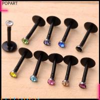 POPART 10ชิ้นแท่งผสมอัญมณีเซ็กซี่ Labret Lip เจาะเนื้ออะคริลิค