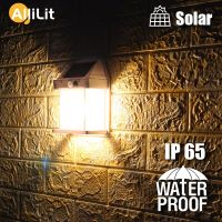 Solar LED Lights Outdoor Vintage Bulbs Waterproof Motion Sensor Wall Lamp Decorative Courtyard Yard Balcony Fence 3 Modes Bulbs  LEDs HIDs