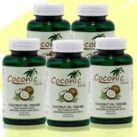 5 ขวด Coconic โคโคนิค น้ำมันมะพร้าวบริสุทธิ สกัดเย็น 100%  (  60 แคปซูล )  ส่งฟรี