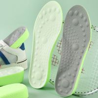 1 Pair Silicone Height Increase Insole Shock Absorption Cushioning Sport Comfort Inserts Cuttable Foot Massage Orthopedic Insole Shoes Accessories