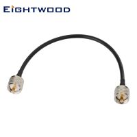 Eightwood UHF PL-259 Male to Male Low Loss RG58 U Coaxial Cable 30cm for HAM CB Radio Antenna Analyzer Dummy Load SWR Meter