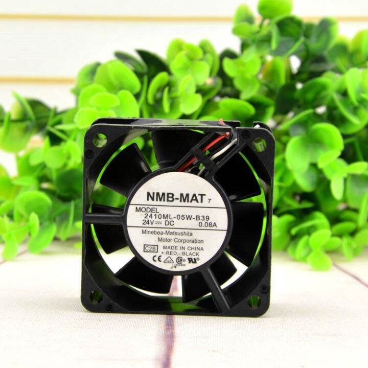 NMB-MAT7 6ซม. 24V 0.08A 6025 2410ml-05w-b39อินเวอร์เตอร์ Fanuc Fan ...