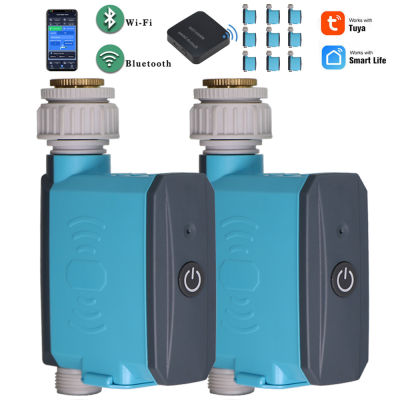 Garden WIFI Bluetooth Watering Timer IP67 Automatic Irrigation Tuya Gateway Controller Home Flower Smartphone Remote Water Timer