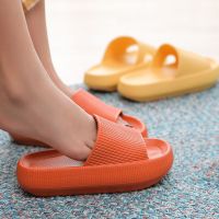 Home Slippers Thick Platform Bathroom Cloud Non-slip Flip Flops Woman Sandals Fashion Soft Sole EVA Indoor Slides