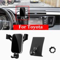 ที่จับโทรศัพท์มือถือสำหรับโตโยต้า RAV4 2015 2016 2017 2018แท่นยึดอุปกรณ์ในรถที่เสียบบเงินที่ตั้งฐานที่จับโทรศัพท์มือถือ GPS ในรถสำหรับ11