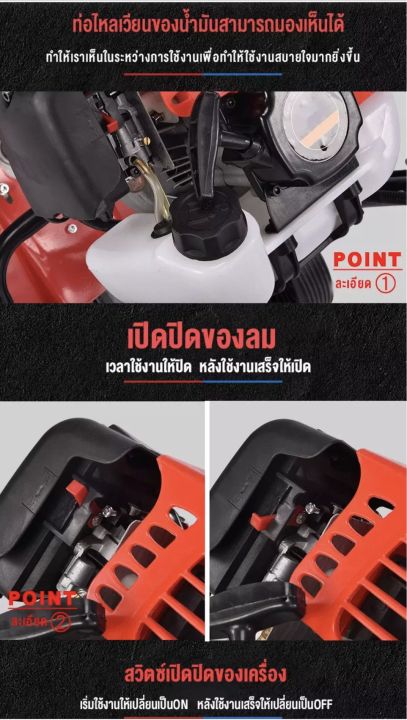 เครื่องพรวนดิน-4จังหวะ-พร้อมหัวพรวนดิน-2-แบบ-ยกร่องกับปรับหน้าดิน-หัวพรวนดินเเบบเเฉก