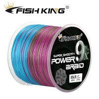 [HOT LIAXLLWISAAZH 534] FISH KING 100M 9 Strands Multifilament สายตกปลาถัก20-100LB 9-45KG Multicolor PE Line Fly Fishing Cord