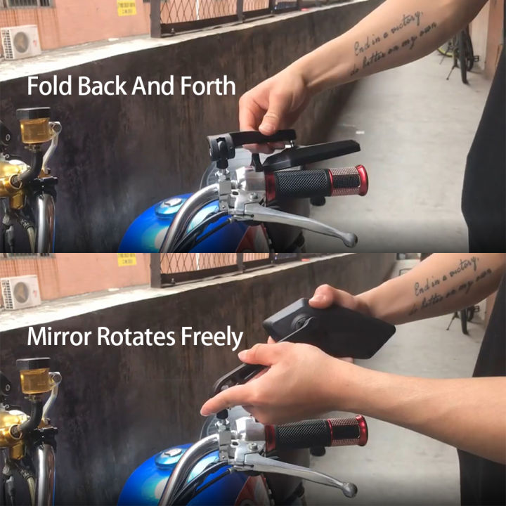hozzen-กระจกมองหลังรถยนต์ไฟฟ้าแบบพับได้-กระจกมองหลังรถยนต์ไฟฟ้าหมุนได้360-1คู่