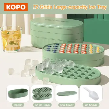 72 Grid Ice Block Mold Box Set ,Ice Cube Tray For Refrigerator