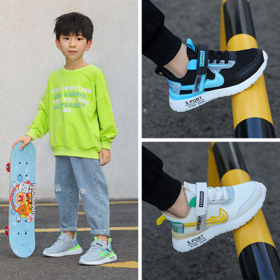 รองเท้าเกาหลีรองเท้าเด็กผู้ชายลำลองสำหรับเด็กผู้ชายรองเท้ายางสำหรับรองเท้าวิ่งออกกำลังกายวัยรุ่นชาย
