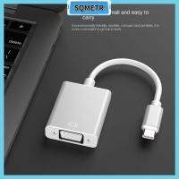 SQMETR สำหรับแล็ปท็อป HDTV ชายกับหญิง USB-C ไปยังตัวแปลงวีจีเอสายแปลงสัญญาณ USB 3.1 Type C เป็น VGA