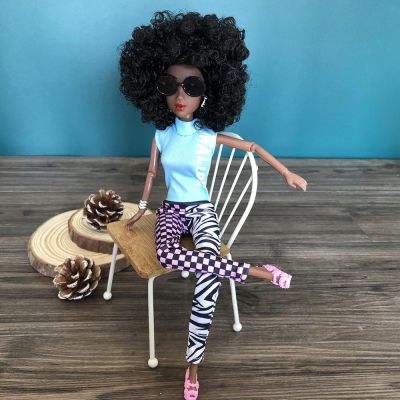 BJD Doll 16 30CM Ball Jointed Dolls With Glasses Fashion Clothes Mini Bracelet Explosive Hairstyle DIY Kids Toys For Girl Gift