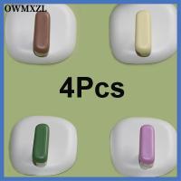 OWMXZL 4Pcs อุปกรณ์ติดผนัง ตะขอในห้องน้ำ ไม่มีการเจาะ ทนทานสำหรับงานหนัก ไม้แขวนผนัง ใช้งานได้จริง พลาสติกทำจากพลาสติก ตะขอติดผนัง ที่แขวนในห้องน้ำ