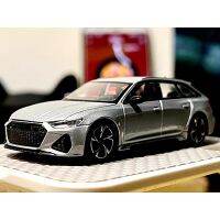 Die-Casting 1:64สเกล Rs6 Avant Crock Station Wagon โมเดลแบบจำลองรถจากโลหะอัลลอยด์เงินแฟนๆของสะสมของที่ระลึก