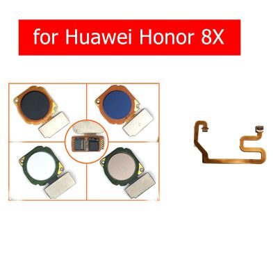 สำหรับ Huawei Honor เครื่องสแกนปุ่มลายนิ้วมือ8ชิ้นสายปุ่มโฮมโค้งเซ็นเซอร์สัมผัส ID ส่งคืนสายเฟล็กซ์เพื่อเป็นเกียรติแก่ชิ้นส่วนอะไหล่ LPX3762อะไหล่สำหรับซ่อม8X