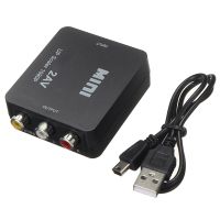 High Quality HDMI-compatible to AV Converter Adapter 1080P HD Video Composite Adapters For PS2 PS3 HDTV