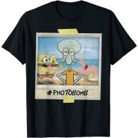 HOT ITEM!!Family Tee Couple Tee Adult Spongebob SquarePants Squidward Photobomb Polaroid T-Shirt - Mens T-Shirt -