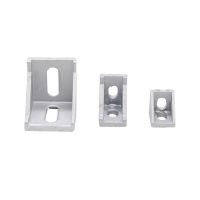 20pcs/lot 2020 2028 Corner Fitting Angle Aluminum Connector Bracket Fastener 3030 Industrial Corner Bracket