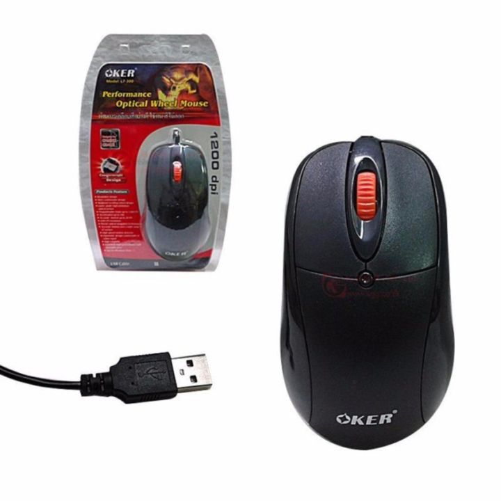 OKER USB Optical Mouse รุ่น L7-300
