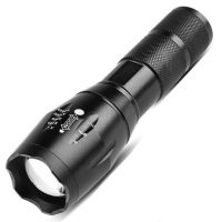 Strong Light T6 Flashlight LED Aluminum Alloy Telescopic Focusing Flashlight Mini Waterproof Strong Light Portable Outdoor Flash Rechargeable  Flashli