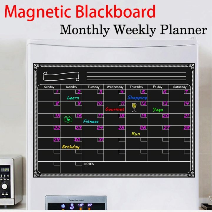 a3-size-magnetic-blackboard-fridge-sticker-children-chalkboard-week-month-planner-calendar-dry-erase-board-table-message-board