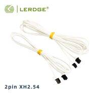 LERDGE XH2.54 2PIN Connection line 1M and 2M 3D Printer Parts White high temperature resistant flexible cord Dupont Line 2pcs