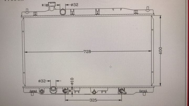 หม้อน้ำรถยนต์-crv-g3-2-0-2-4-radiator-honda-crv-gen-3-2-0-2-0-auto-ปี2007-2012