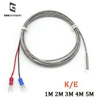 K/e Probe Thermocouple ฉนวนกันความร้อนอุณหภูมิ304โพรบชนิดลวดอุณหภูมิทรงกระบอกขนาดเล็ก