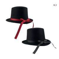 Fedora Hats For Men Womens Wide Brim Panama Hat With Belt &amp; Bow Belt Adult Solid Color Woolen Fedora Hat