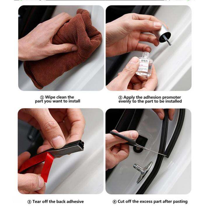 Car Door Weather Stripping Windshield Rubber Seal Dustproof Waterproof