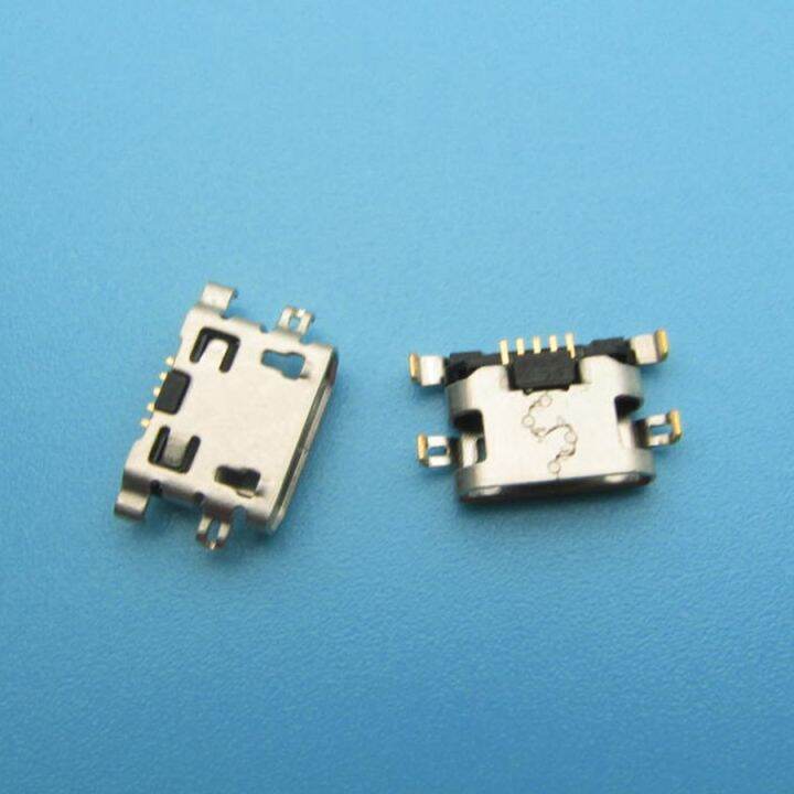 100pcs-micro-usb-5pin-mini-connector-พอร์ตชาร์จมือถือสําหรับ-motorola-moto-e4-e5-แจ็คซ็อกเก็ตท่าเรือ